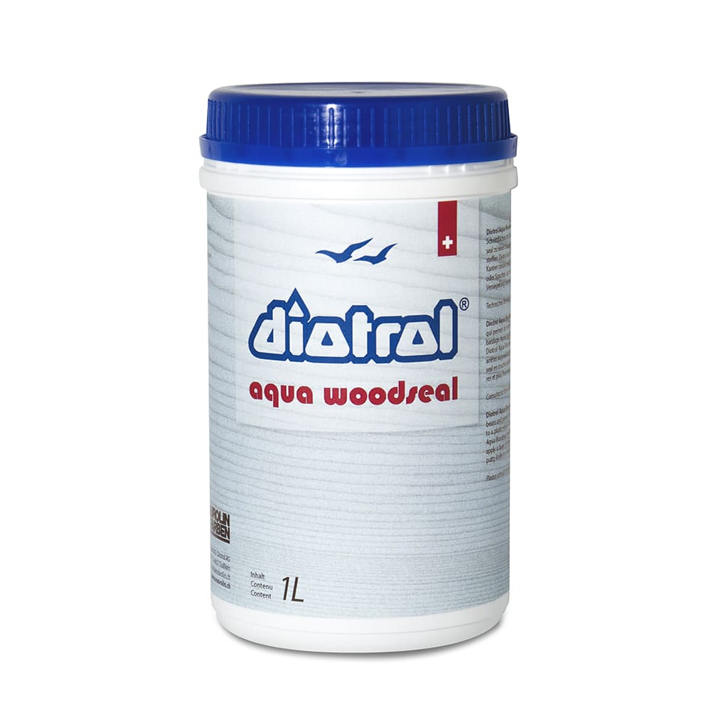 Diotrol Aqua Woodseal ist eine wasserbasierte, pastöse Dichtungsmasse zum Abdichten von offenen Schnittflächen bei Rund- und Brettholz, dem sogenannten Hirnholz.