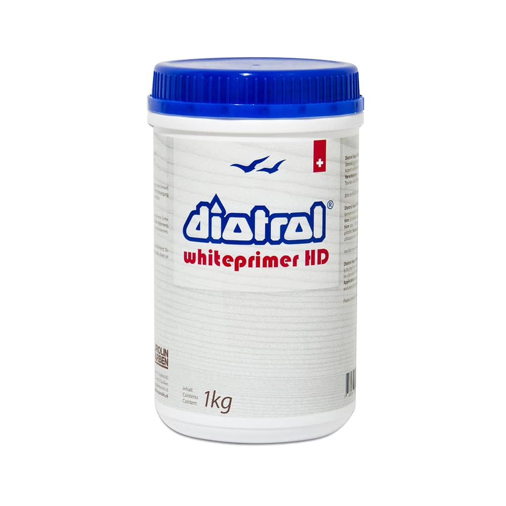 Diotrol Aqua Whiteprimer ist ein wasserbasierter Erstanstrich für Dachuntersichten, Holzverschalungen und Holzwerk allgemein.